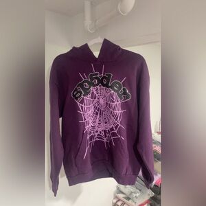Sp5der Web Hoodie Grape